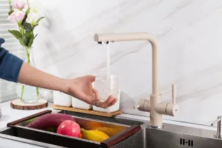 Смеситель для кухни Frap F4352-23 бежевый